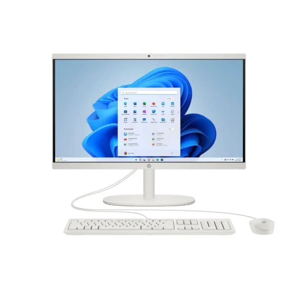 HP 22-dg0006na Intel® N N100 54.5 cm (21.4″) 1920 x 1080 pixels All-in-One PC 8 GB DDR5-SDRAM 256 GB SSD Windows 11 Home Wi-Fi 6 (802.11ax) White