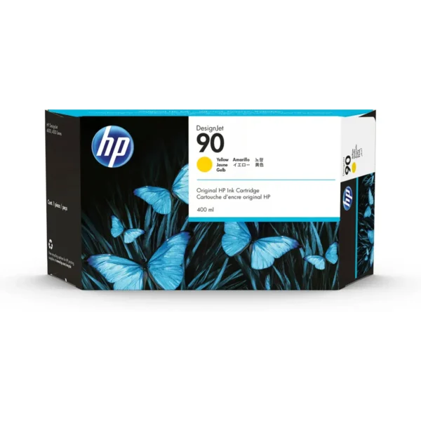 HP 90 3-pack 400-ml Yellow DesignJet Ink Cartridges print head