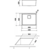 Whirlpool FSU 5040 IX Undermount sink Rectangular Stainless steel