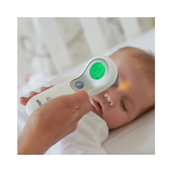 Braun BNT300WE digital body thermometer Remote sensing thermometer White Forehead Buttons