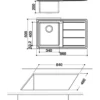Whirlpool AM 8651 IXL/LH Top-mounted sink Rectangular Stainless steel