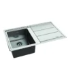 Whirlpool AM 8651 IXL/LH Top-mounted sink Rectangular Stainless steel