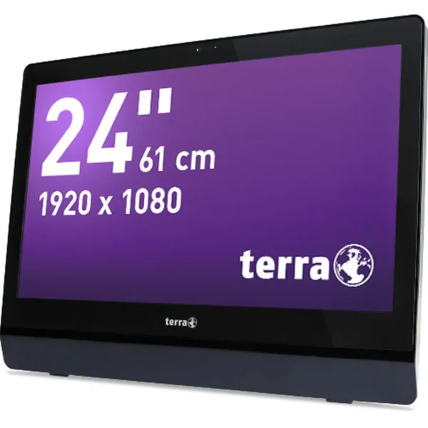 TERRA 2411 Intel® Core™ i5 i5-4590S 61 cm (24″) 1920 x 1080 pixels Touchscreen All-in-One PC 8 GB DDR3-SDRAM 240 GB SSD Windows 10 Pro Black
