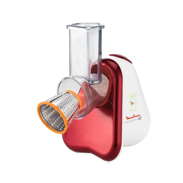 Moulinex DJ755G electric grater/spiralizer Plastic Red, White