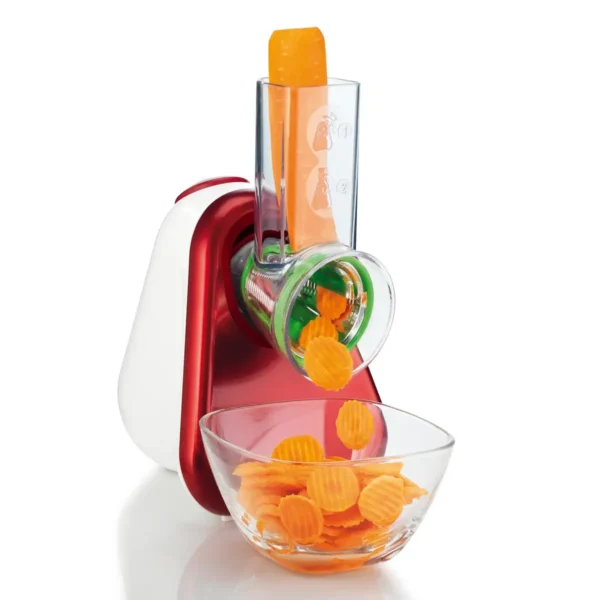 Moulinex DJ755G electric grater/spiralizer Plastic Red, White