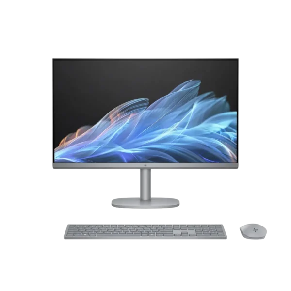 HP OmniStudio X 27-cs0002na Intel Core Ultra 5 125H 68.6 cm (27″) 3840 x 2160 pixels All-in-One PC 16 GB DDR5-SDRAM 1 TB SSD Windows 11 Home Wi-Fi 7 (802.11be) AI PC Silver