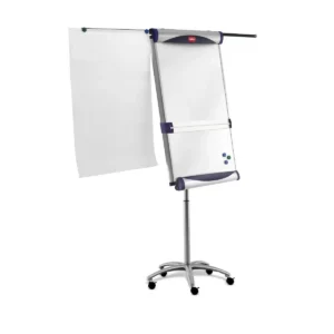 Nobo Impression Pro Mobile Steel Magnetic Whiteboard Easel with Extended Display Arms