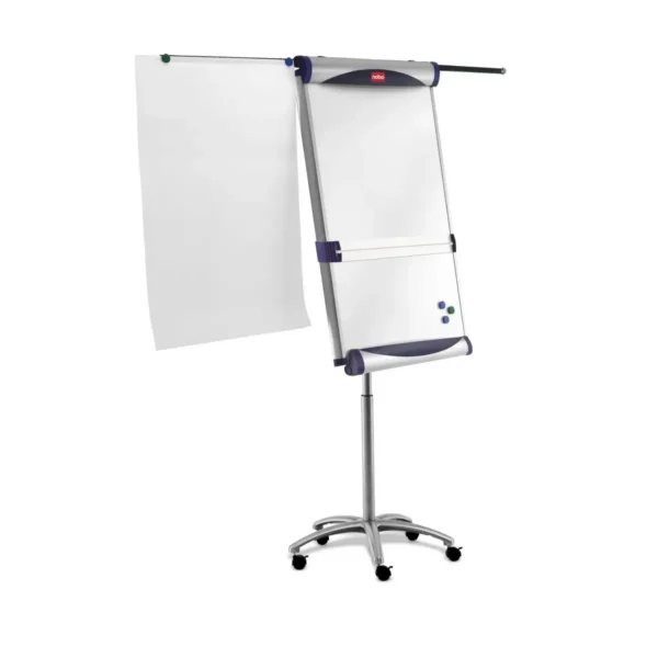 Nobo Impression Pro Mobile Steel Magnetic Whiteboard Easel with Extended Display Arms