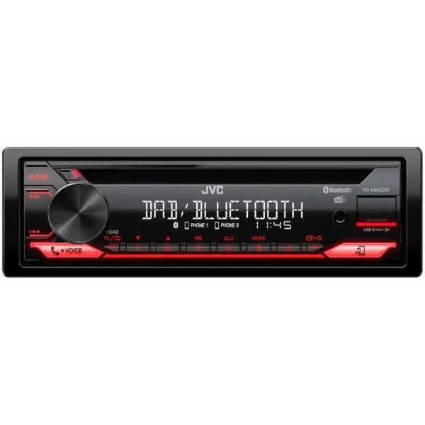 JVC KD-DB622BT car media receiver Black 200 W Bluetooth