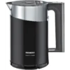Siemens TW86103P electric kettle 1.5 L 2400 W Black, Stainless steel