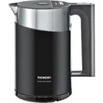 Siemens TW86103P electric kettle 1.5 L 2400 W Black, Stainless steel