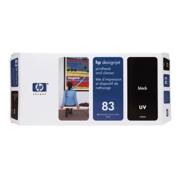HP 83 Black DesignJet UV Printhead and Printhead Cleaner