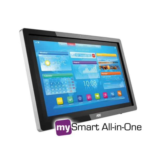 AOC A2272PW4T/BK All-in-One PC/workstation NVIDIA Tegra T33 54.6 cm (21.5″) 1920 x 1080 pixels Touchscreen 2 GB DDR3-SDRAM 8 GB Flash Android 4.2 Wi-Fi 4 (802.11n) Black