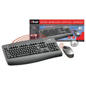 Trust Deskset 305Ks wireless optical keyboard RF Wireless