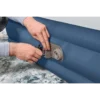 Bestway Fortech Snugable Top Air Mattress Queen with Built-in AC Pump and Antimicrobial Coating 2.03 m x 1.52 m x 36 cm