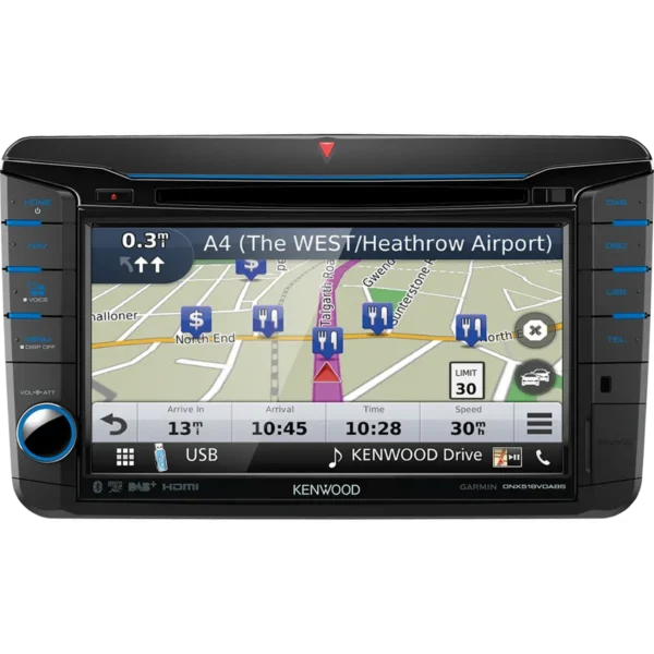 Kenwood DNX518VDABS car media receiver Black 200 W Bluetooth