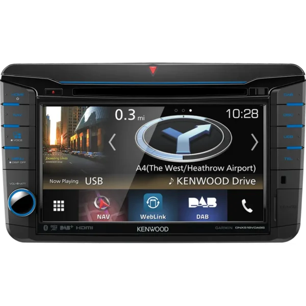 Kenwood DNX518VDABS car media receiver Black 200 W Bluetooth