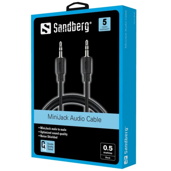 Sandberg MiniJack Cable M-M 0.5 m