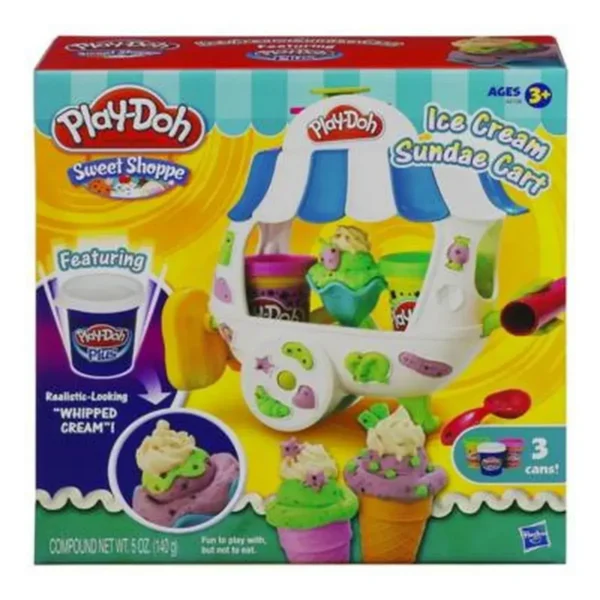 Play-Doh Ice Cream Sundae Cart Playset