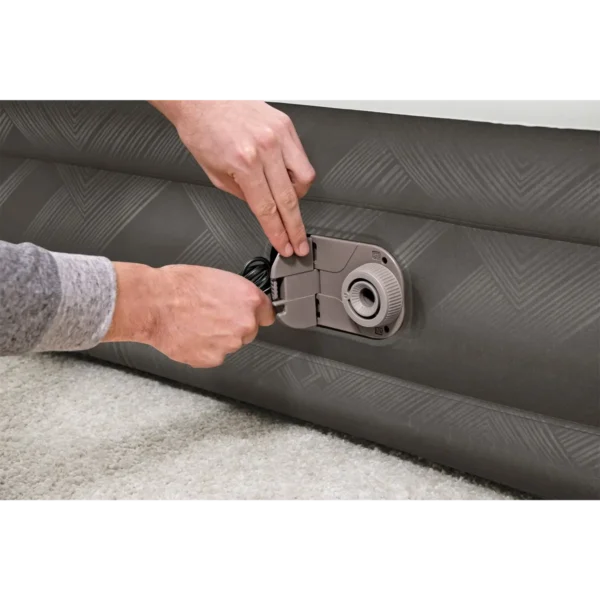 Bestway Fortech Air Mattress Queen with Built-in AC Pump and Antimicrobial Coating 2.03 m x 1.52 m x 36 cm