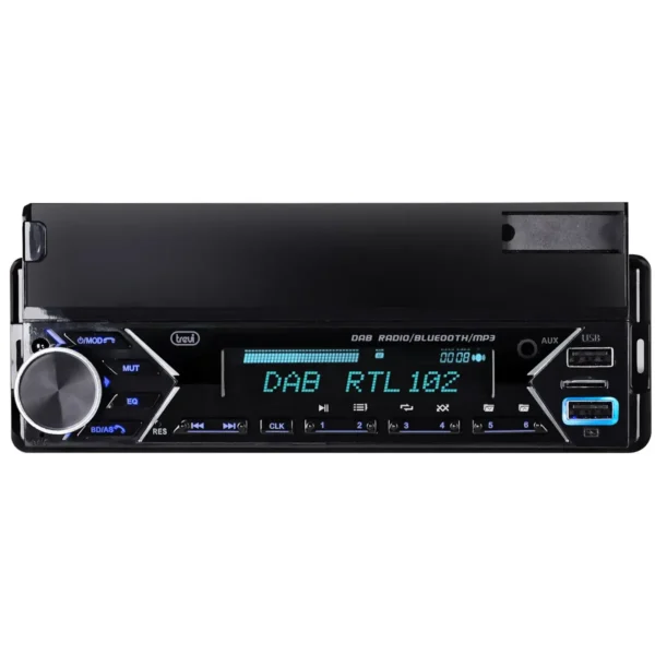 Trevi 160W DAB FM CAR RADIO SUPPORT SMARTPHONE 7″ WIRELESS USB MICRO SD SCD 5753 DAB