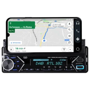 Trevi 160W DAB FM CAR RADIO SUPPORT SMARTPHONE 7″ WIRELESS USB MICRO SD SCD 5753 DAB