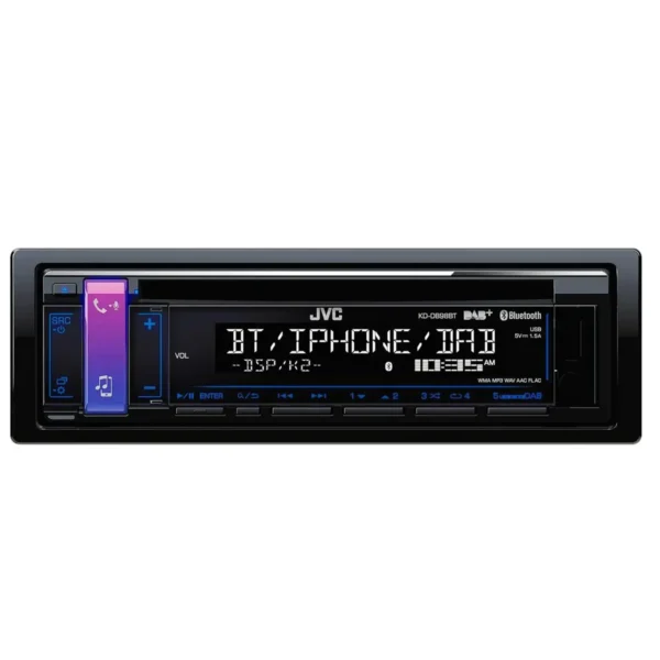 JVC KD-DB98BT Black 22 W Bluetooth