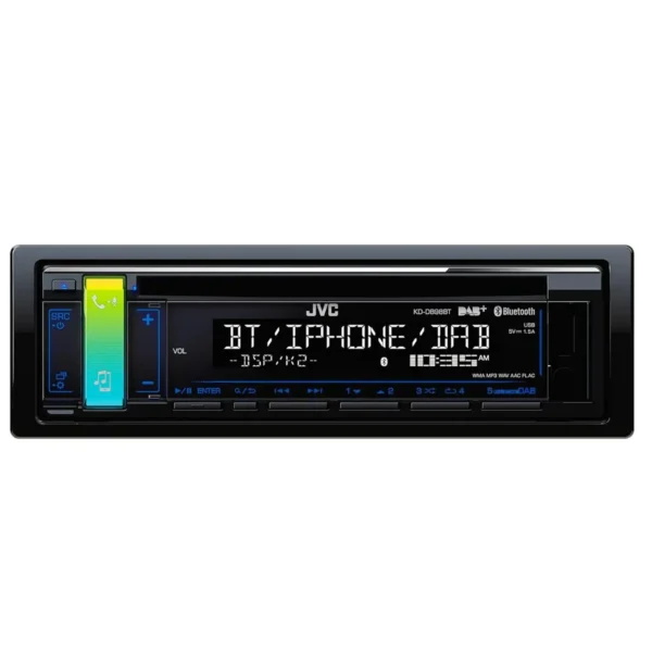 JVC KD-DB98BT Black 22 W Bluetooth