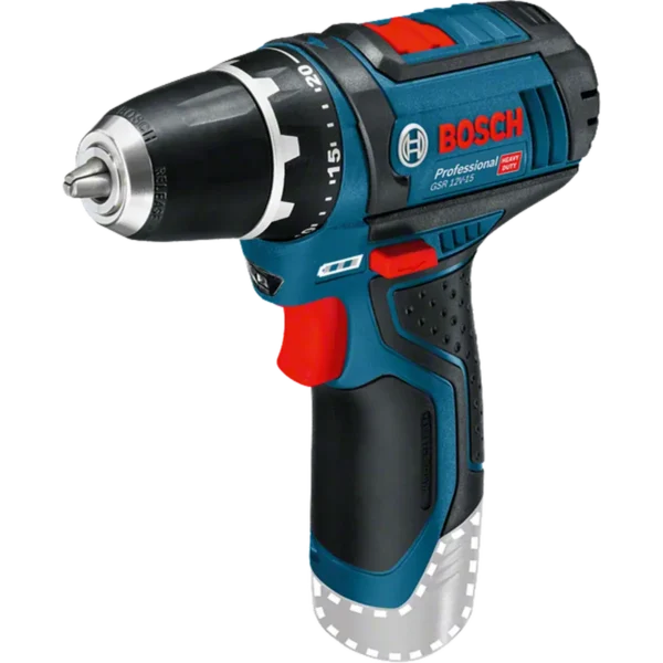 Bosch GSR 12V-15 Professional 650 g Black, Blue, Red, Silver