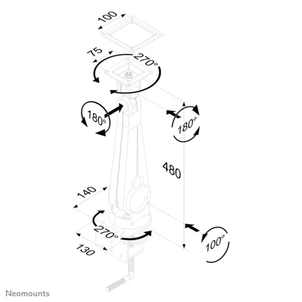 Neomounts monitor arm desk mount