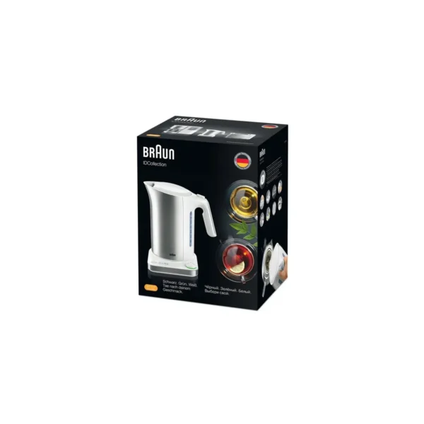 Braun WK 5115 electric kettle 1.7 L 3000 W Silver, White
