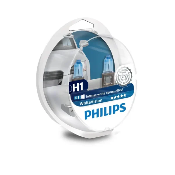 Philips WhiteVision Type of lamp: H1 Pack of: 2+2 car headlight bulb