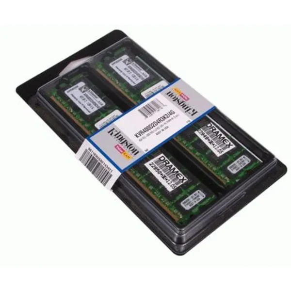 Kingston Technology ValueRAM 2 x 512MB 400MHz DDR2 kit memory module 0.25 GB ECC