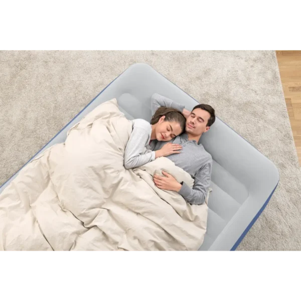 Bestway Tritech Air Mattress Queen with Built-in AC Pump and Antimicrobial Coating 2.03 m x 1.52 m x 61 cm