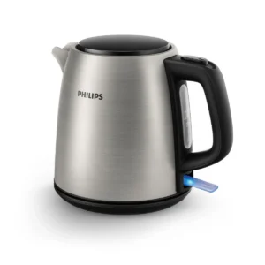 Philips Daily Collection HD9348/08 electric kettle 1 L 1680 W Black, Stainless steel