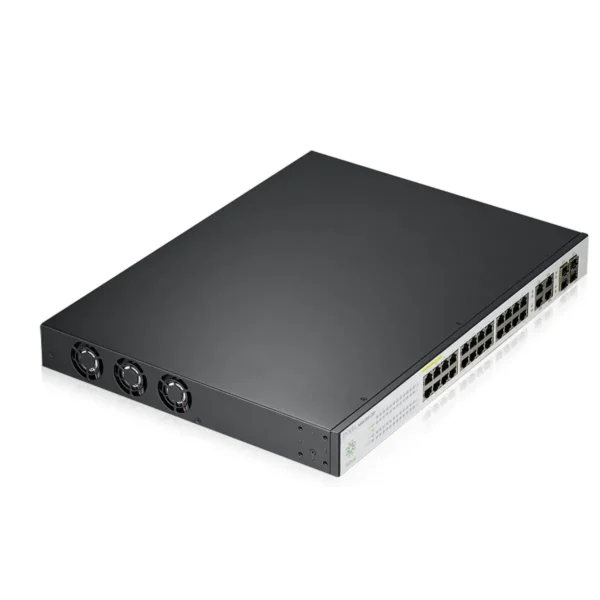 Zyxel NSW100-28P Managed L2 Gigabit Ethernet (10/100/1000) Power over Ethernet (PoE) Black, Grey