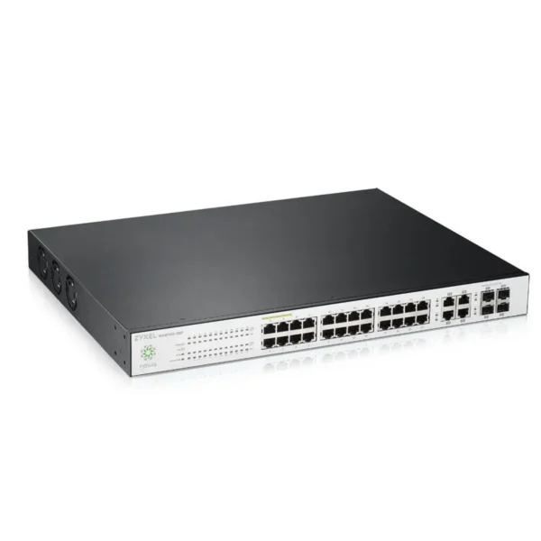 Zyxel NSW100-28P Managed L2 Gigabit Ethernet (10/100/1000) Power over Ethernet (PoE) Black, Grey