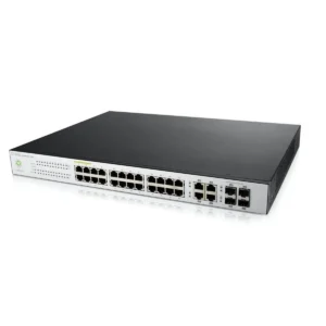 Zyxel NSW100-28P Managed L2 Gigabit Ethernet (10/100/1000) Power over Ethernet (PoE) Black, Grey