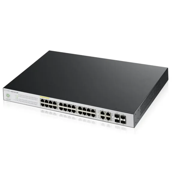 Zyxel NSW100-28P Managed L2 Gigabit Ethernet (10/100/1000) Power over Ethernet (PoE) Black, Grey