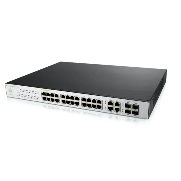 Zyxel NSW100-28P Managed L2 Gigabit Ethernet (10/100/1000) Power over Ethernet (PoE) Black, Grey