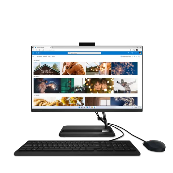 Lenovo IdeaCentre 3 Intel® Core™ i7 i7-1260P 60.5 cm (23.8″) 1920 x 1080 pixels All-in-One PC 16 GB DDR4-SDRAM 1 TB SSD Windows 11 Home Wi-Fi 6 (802.11ax) Black