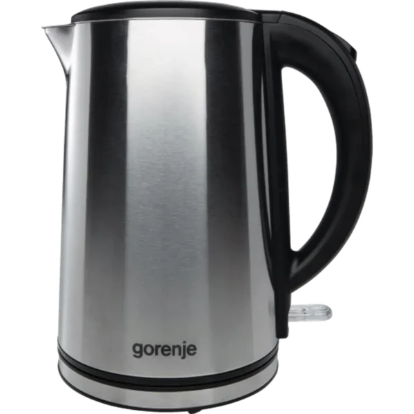 Gorenje K15DWS electric kettle 1.5 L 2200 W Black, Stainless steel