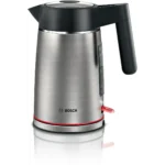 Bosch TWK6M480 electric kettle 1.7 L 2400 W Black, Stainless steel