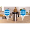 Bosch TWK6M480 electric kettle 1.7 L 2400 W Black, Stainless steel