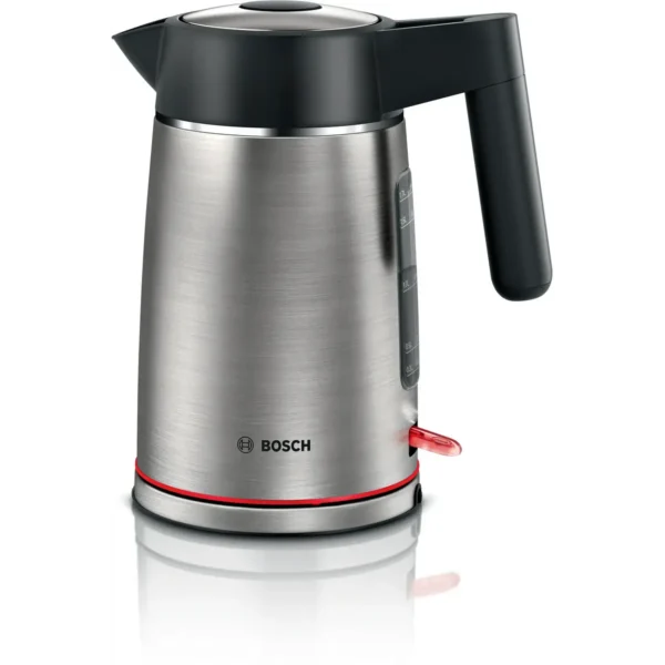 Bosch TWK6M480 electric kettle 1.7 L 2400 W Black, Stainless steel