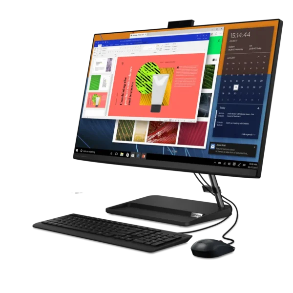 Lenovo IdeaCentre 3 AMD Ryzen™ 7 5700U 68.6 cm (27″) 1920 x 1080 pixels All-in-One PC 16 GB DDR4-SDRAM 512 GB SSD Windows 11 Home Wi-Fi 6 (802.11ax) Black