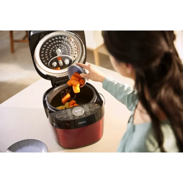 Philips Viva Collection HD2143/50 electric pressure cooker Black, Red 900 W