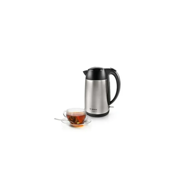 Bosch TWK3P420 electric kettle 1.7 L 2400 W Black, Stainless steel