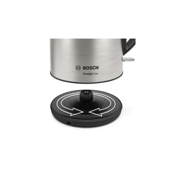 Bosch TWK3P420 electric kettle 1.7 L 2400 W Black, Stainless steel