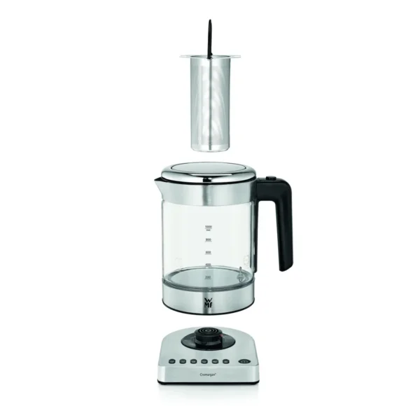WMF KITCHENminis 04.1318.0011 electric kettle 1 L 1900 W Black, Chrome, Transparent